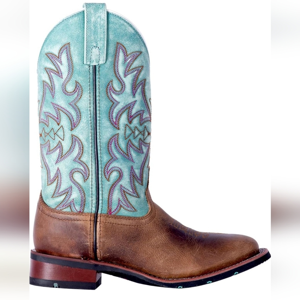 NWOT: Laredo Womens Anita Embroidered Square Toe Casual Boots Size 6.5